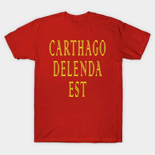 Carthago Delenda Est T-Shirt by Lyvershop